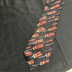 Home Improvement Tool Time TV Show Neck Tie Vintage 1990s Flying Screwdrivers